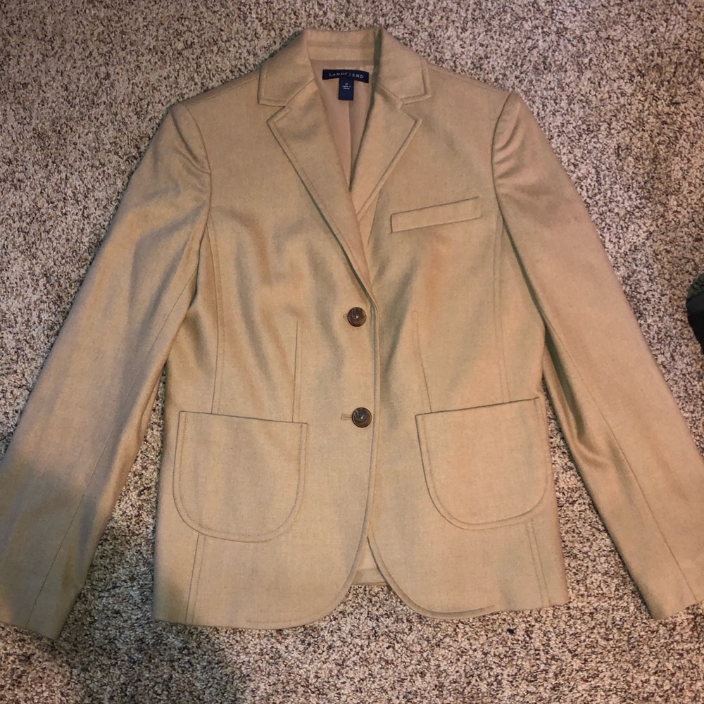 Lands end tan jacket